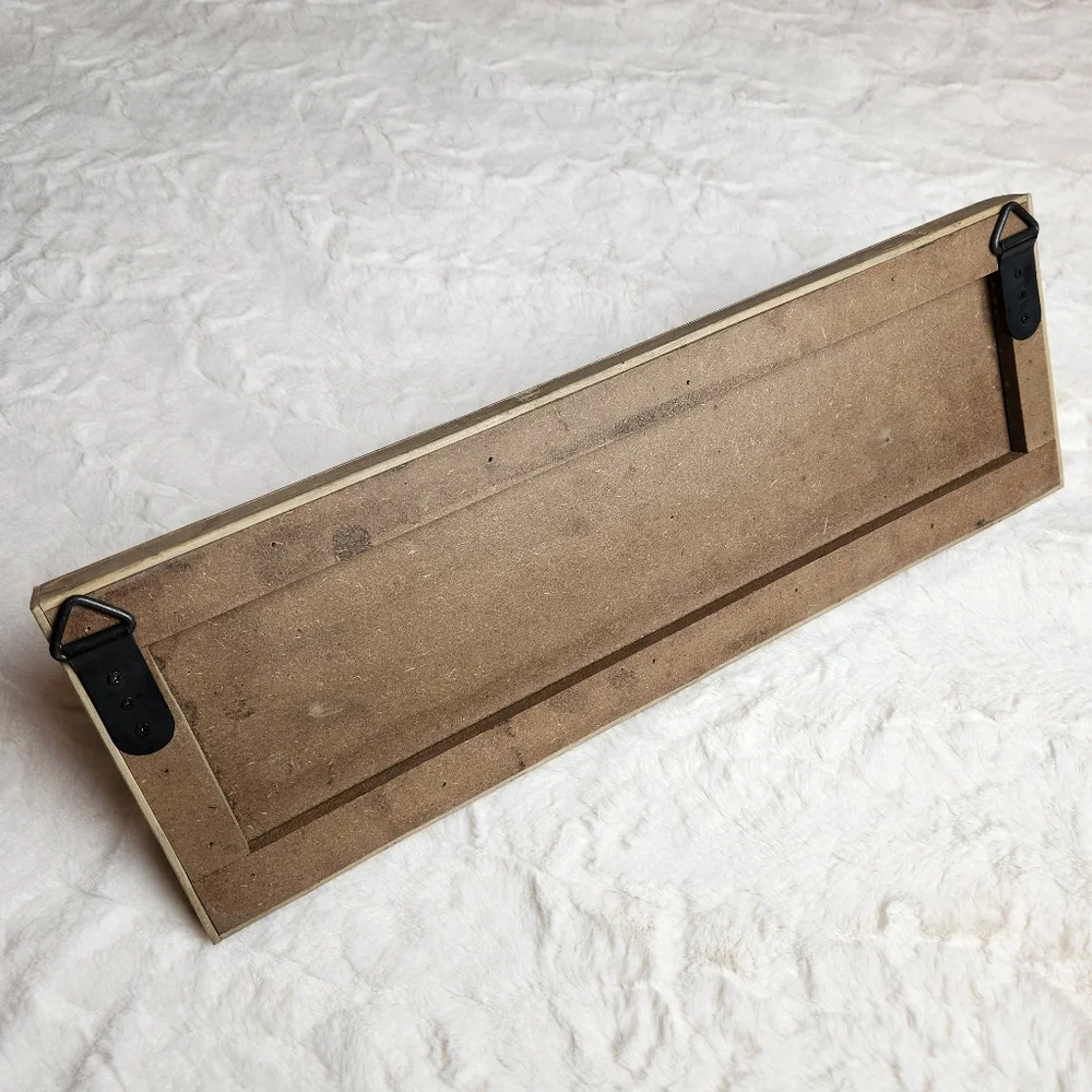 Wooden Woven Farmhouse Coat Rack